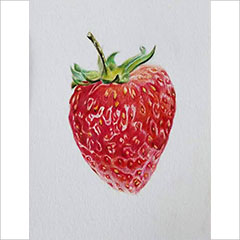 彩铅作品草莓