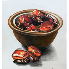 彩铅作品红烧肉