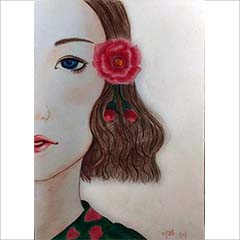 彩铅作品女人