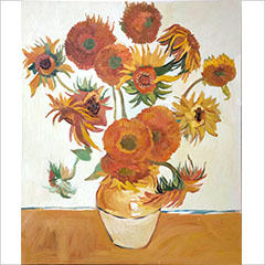 油画作品向日葵